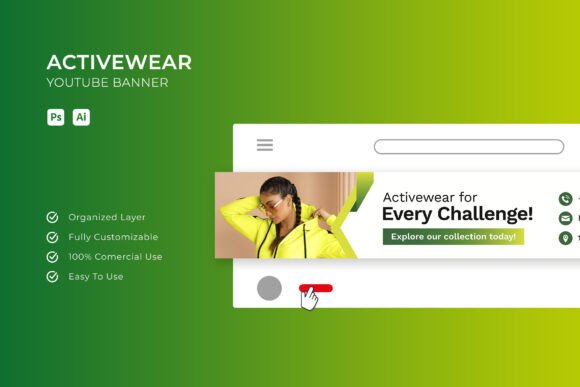 Activewear - YouTube Banner: A Practical Tool for Channel Growth