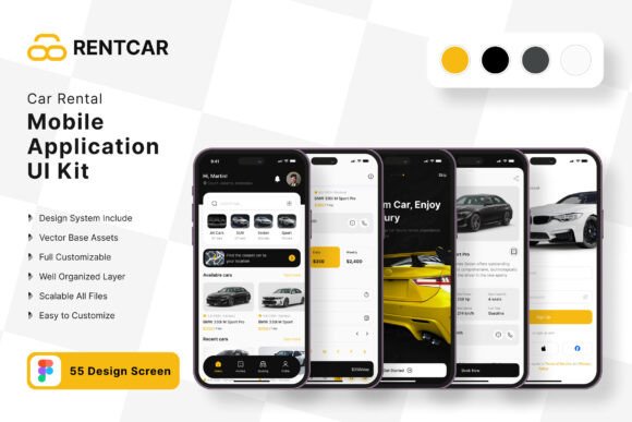 Car Rental App Mobile UI KIT: A Game-Changer for Modern App Development