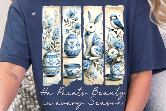 Chinoiserie Easter Bunny PNG Brushstroke: A Timeless Design for Modern Creators