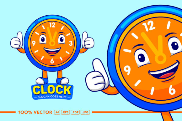 Clock Mascot Logo Vector: A Versatile Solution for Modern Branding