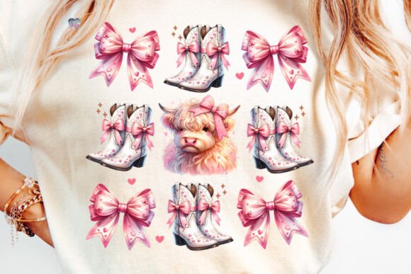 Howdy Valentine Cow Coquette Boots PNG: A Versatile Digital Design for Modern Creators