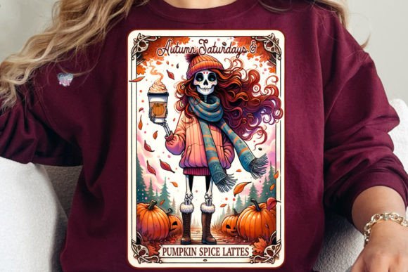 Pumpkin Spice Tarot PNG Autumn Coffee: A Versatile Digital Asset for Creative Projects