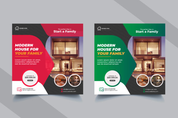 Set of Real Estate Social Media Post: Elevate Your Brand with Professional Designs