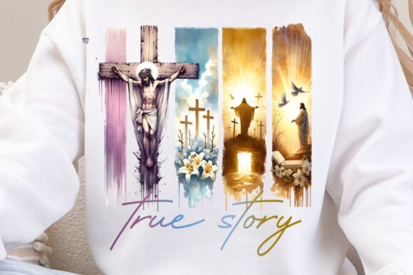 True Story Jesus Brushstroke PNG: A Versatile Digital Asset for Faith-Based Designs