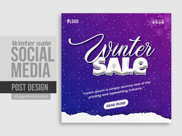 Winter Sale New Year Instagram Post: A Practical Social Media Tool for Creative Professionals